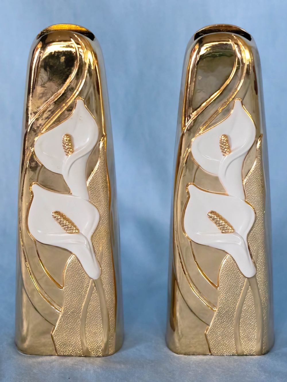 Beautiful, Tarnish Free Wm A Rogers Calla Lily Bud Vases-2 Set